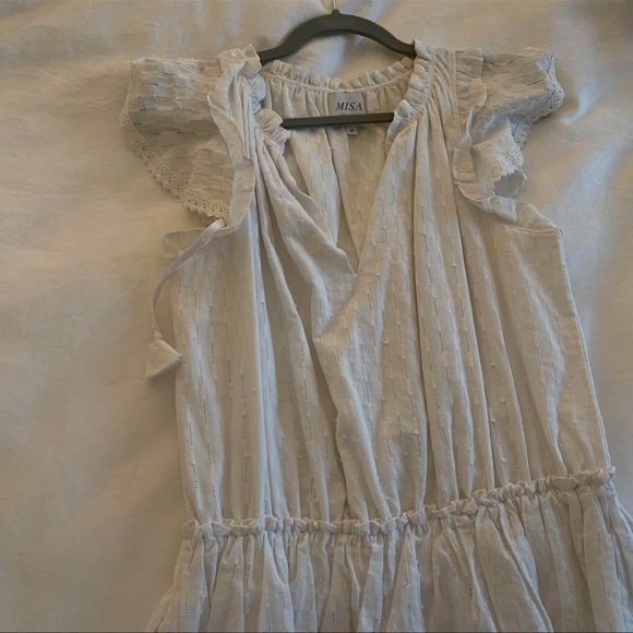 MISA Los Angeles Lilian Dress in White Size MEDIUM - Picture 8 of 8